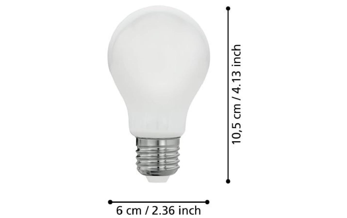 EGLO Leuchtmittel E27 A-Form – 806 lm, 7 W, Warmweiss 2700 K – 1 Stk.