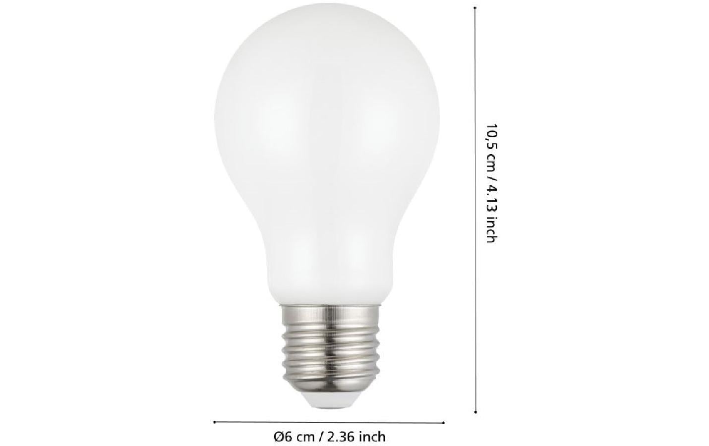 EGLO Leuchtmittel E27 Globus – Warmweiss 2700 K, 1055 lm, 9 W – IP20 – 1 Stk., Glas
