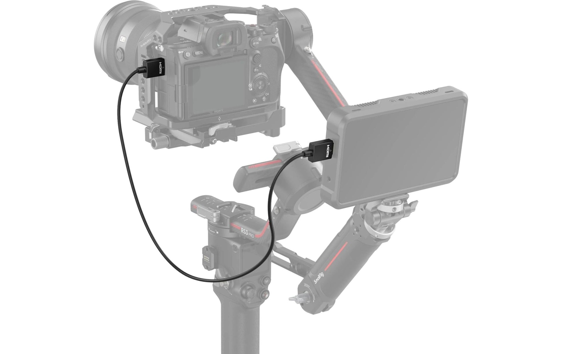 SmallRig HDMI Kabel HDMI 2.0 4K 60 Hz – 1 m – für Geräte mit HDMI-Anschluss