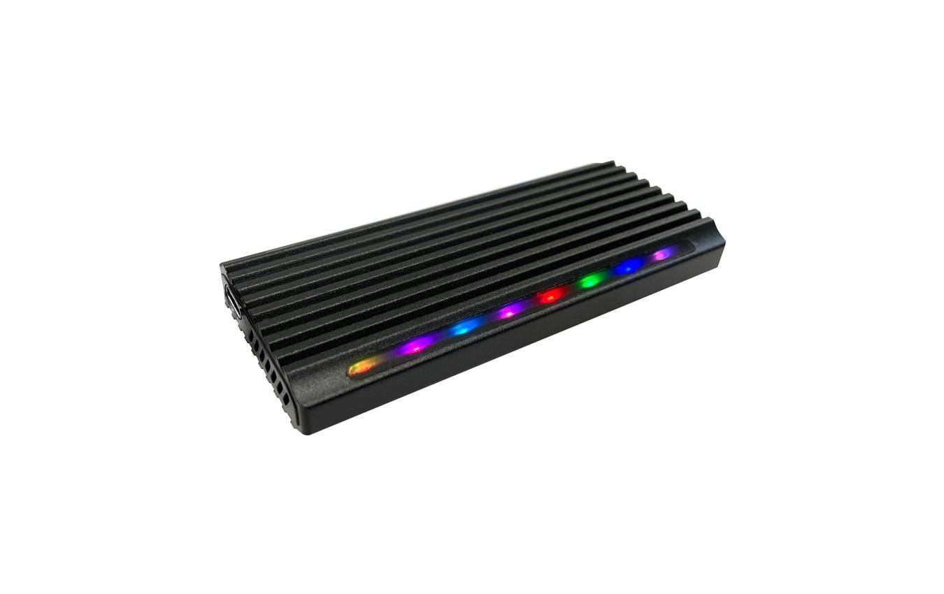 LC-Power LC-M2-C-NVME-4 – 1-Bay externes M.2-Gehäuse – USB-C 3.1 Gen 2, für M.2 NVMe (PCIe)