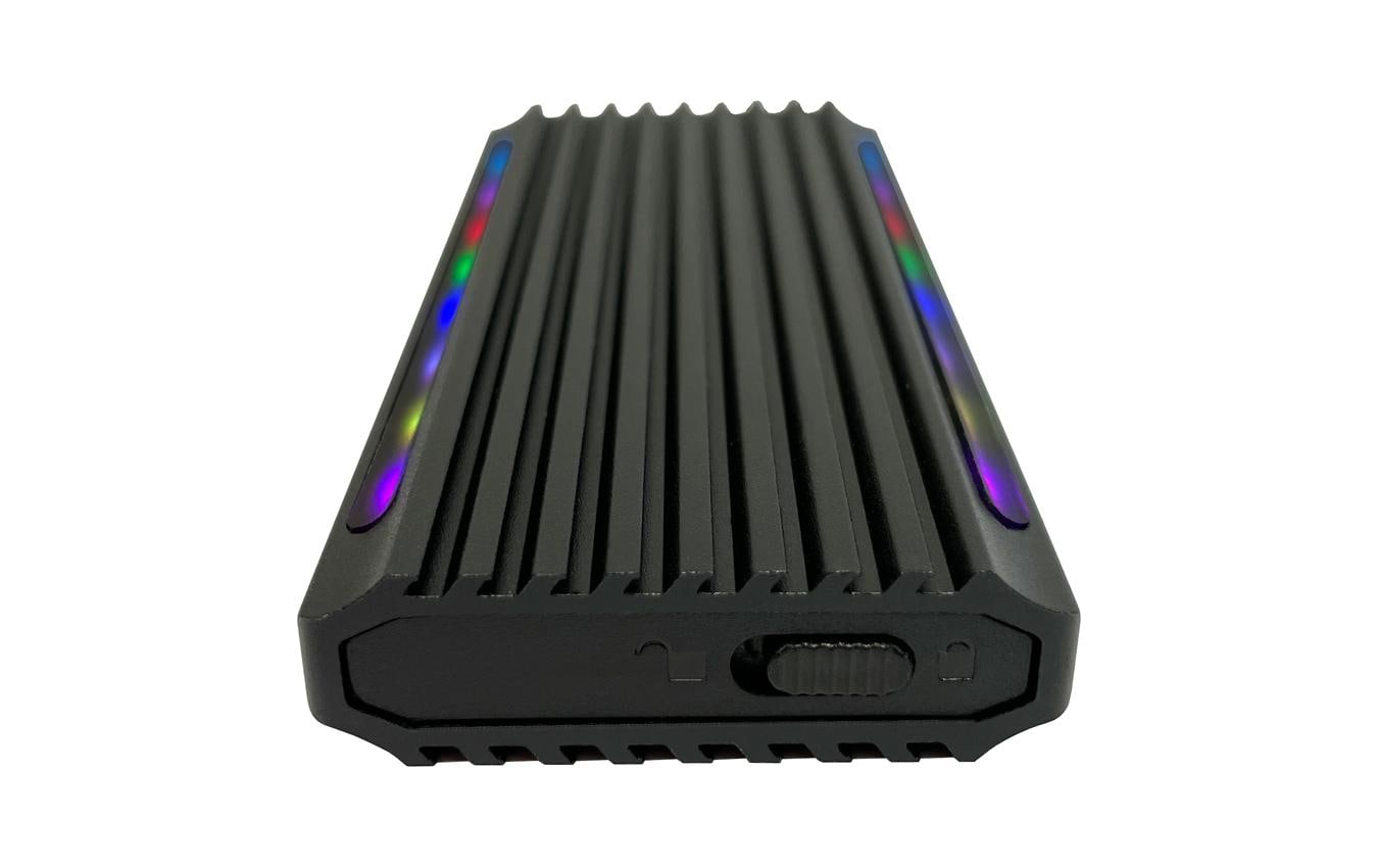 LC-Power LC-M2-C-NVME-4 – 1-Bay externes M.2-Gehäuse – USB-C 3.1 Gen 2, für M.2 NVMe (PCIe)
