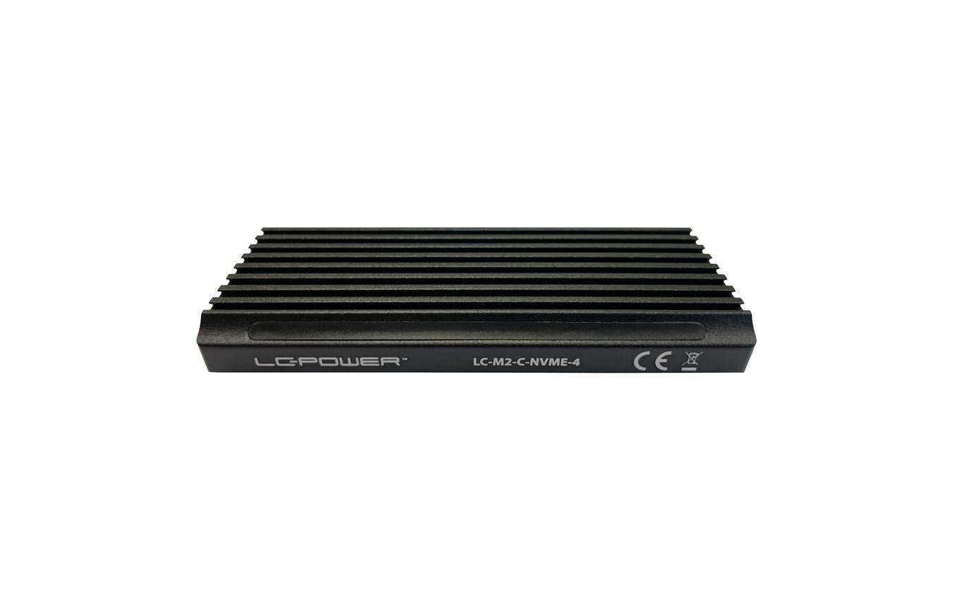 LC-Power LC-M2-C-NVME-4 – 1-Bay externes M.2-Gehäuse – USB-C 3.1 Gen 2, für M.2 NVMe (PCIe)
