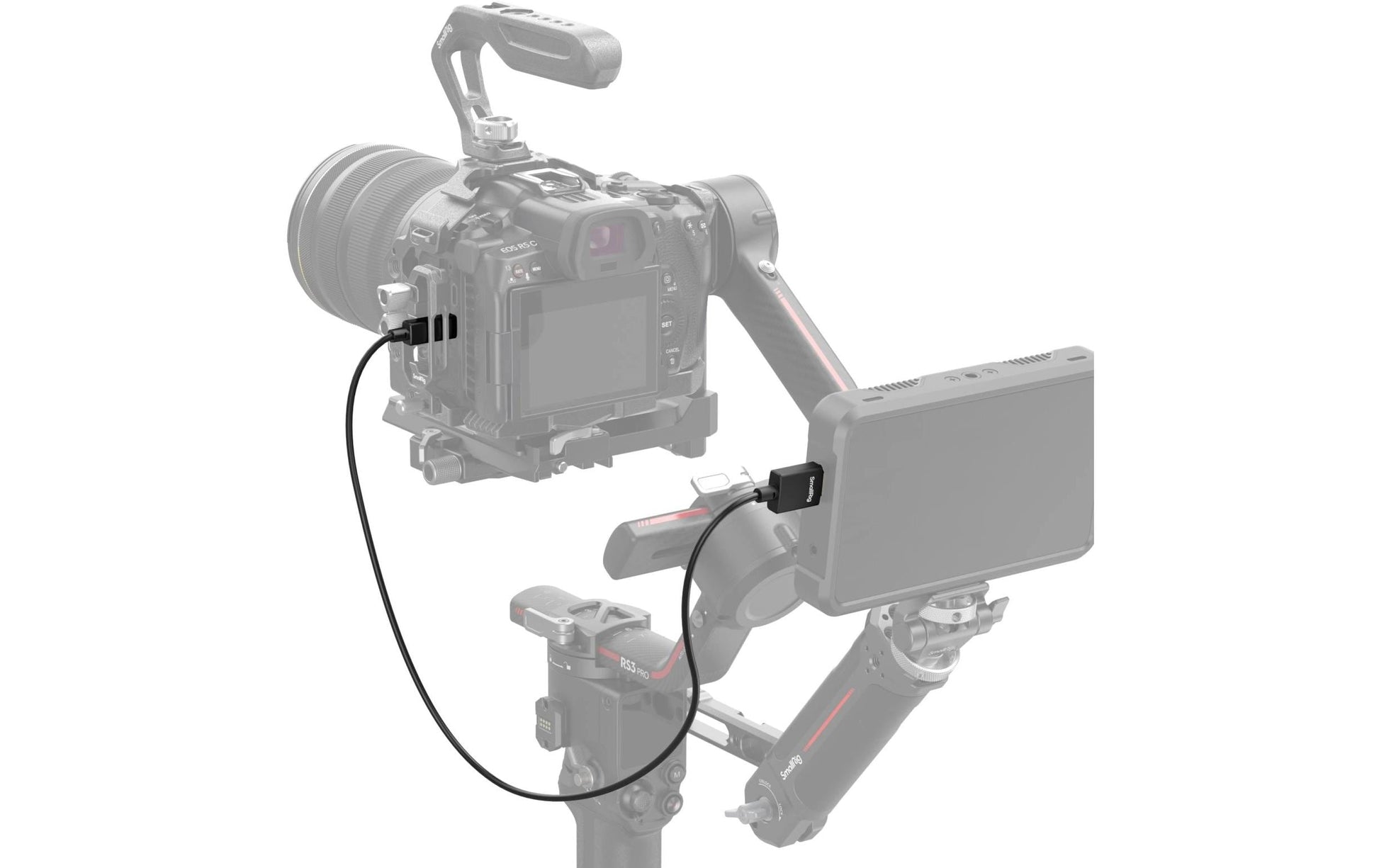 SmallRig Micro-HDMI auf HDMI Kabel HDMI 2.0 4K 60 Hz – 1 m – für Geräte mit Micro-HDMI-Anschluss