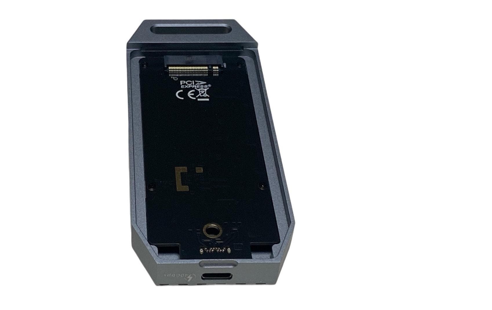 LC-Power LC-M2-C-USB4 – 1-Schacht M.2-Gehäuse – für M.2 NVMe (PCIe), USB4 Type-C 40 Gbps