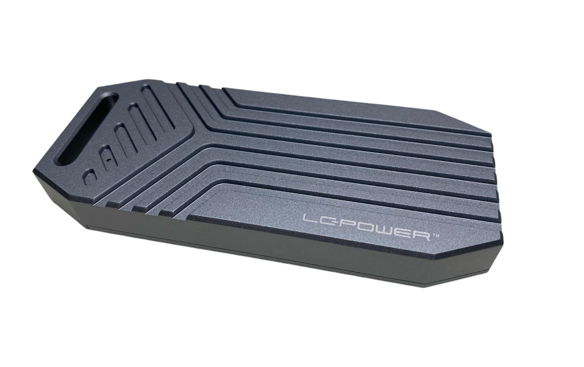 LC-Power LC-M2-C-USB4 – 1-Schacht M.2-Gehäuse – für M.2 NVMe (PCIe), USB4 Type-C 40 Gbps