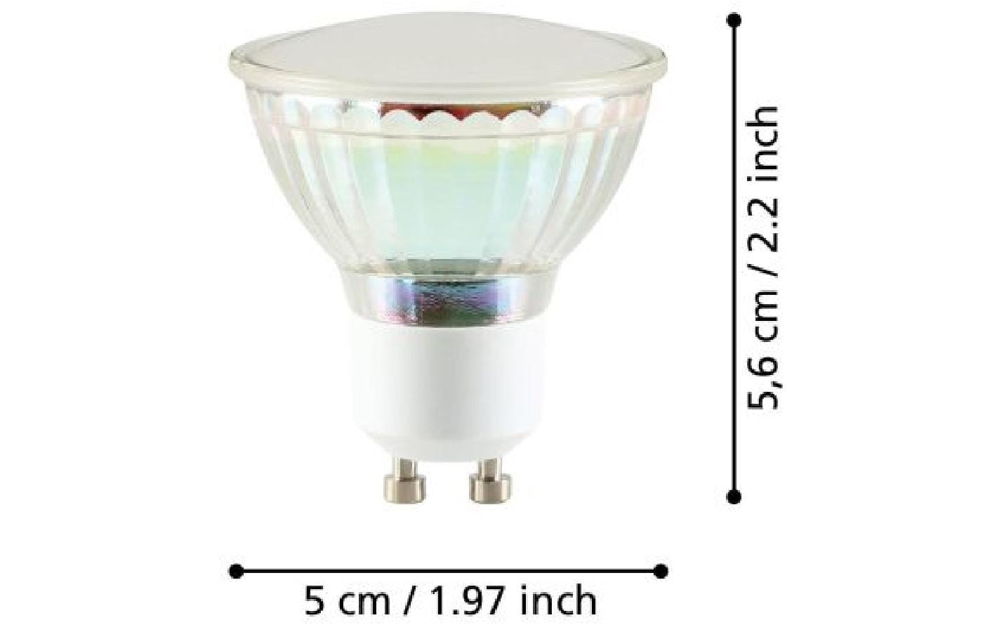EGLO Leuchtmittel GU10 Globus – 400 lm, 2,9 W, Neutralweiss 4000 K – IP20 – 2 Stk.