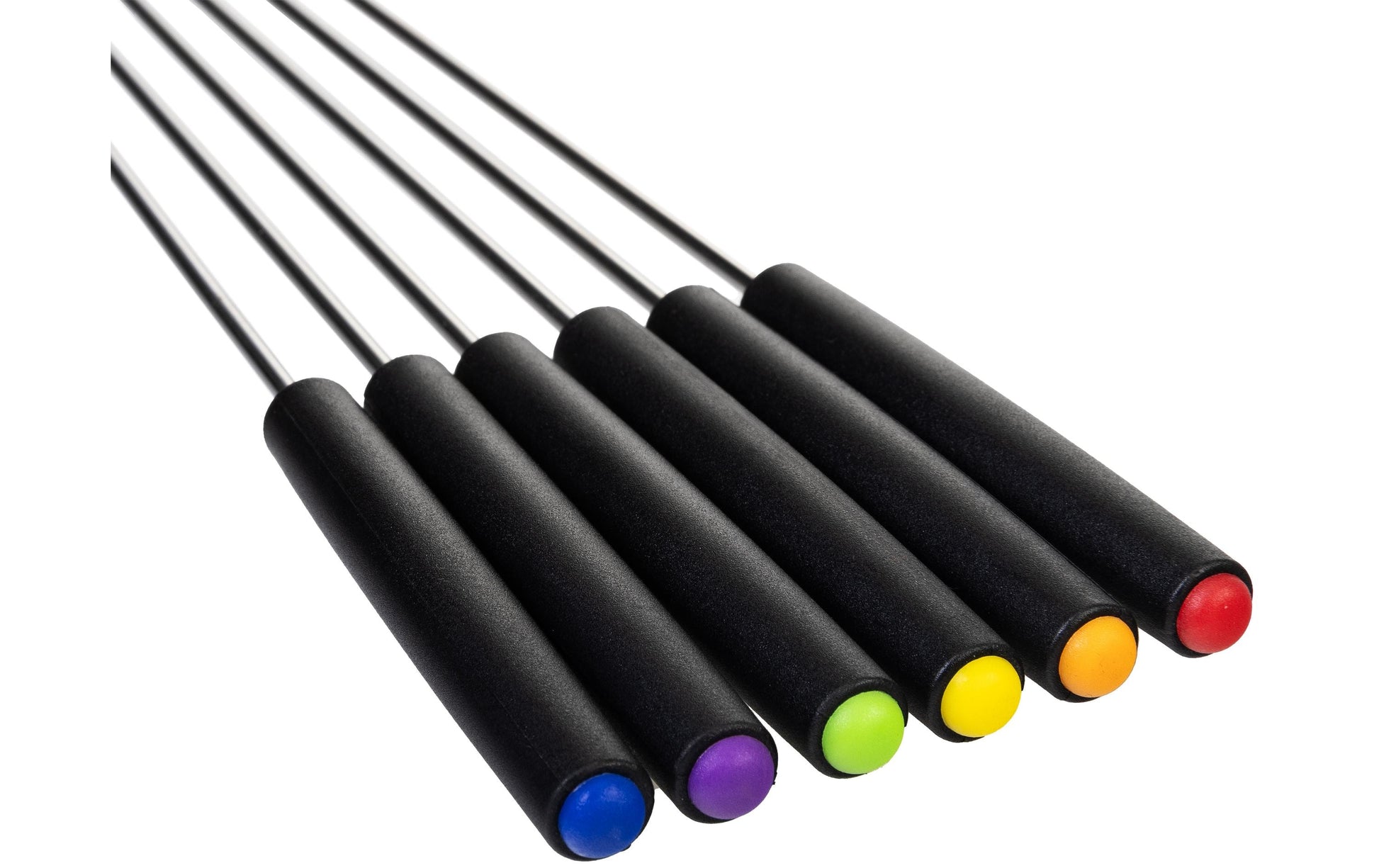 Furber. Furber Fondue-Set Alpy – Edelstahl, 1,3 l, 6 Gabeln, elektrisch – schwarz/weiss