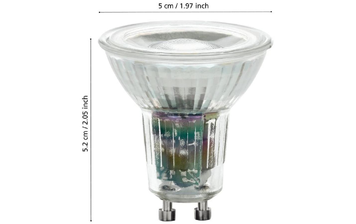 EGLO Leuchtmittel GU10 Twistline – 345 lm, 5 W, Warmweiss 3000 K, 90°, dimmbar – 1 Stk.