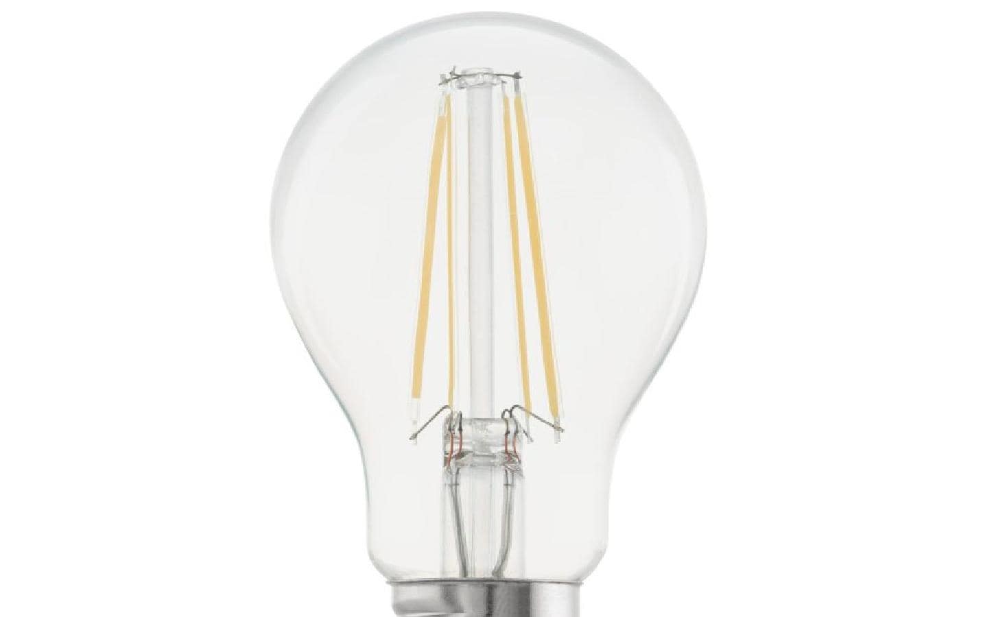 EGLO LED-Leuchtmittel E27 A60 – Warmweiss 2700 K, 470 lm, 4 W – IP20 – 1 Stk. – Transparent, Glas