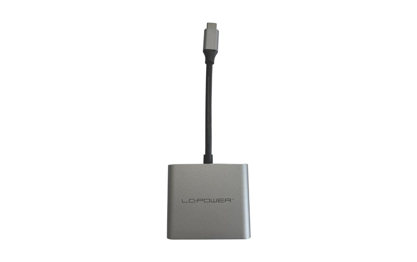 LC-Power LC-C-multi-4 V2 Multiport-Adapter – USB-C, 1× HDMI, 1× USB-A