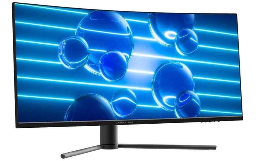 LC-Power LC-M34-UWQHD-180-C – Monitor, 34", VA, 185 Hz, 350 cd/m², Gebogen, VESA 75 × 75, Schwarz