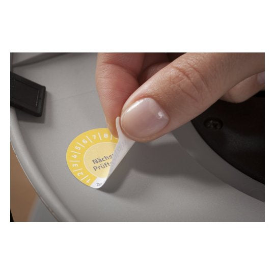 Avery Zweckform – Prüfplaketten, Ø 30 mm, weiss, Kunststoff, permanent, 240 Etiketten