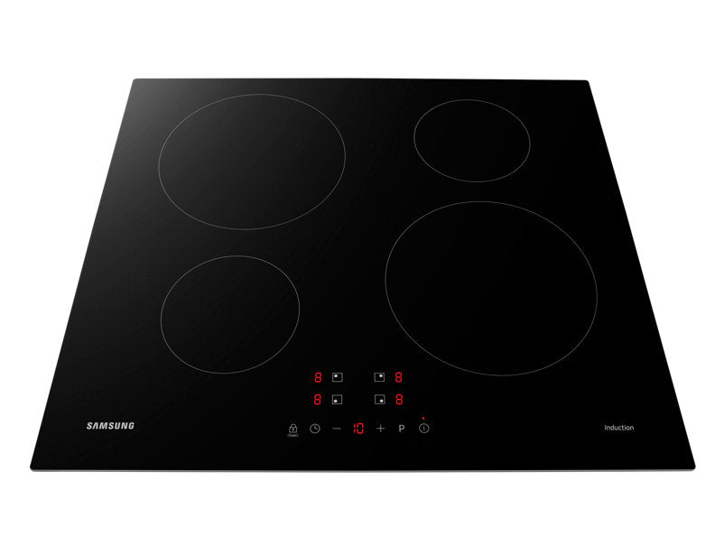 Samsung Einbau-Induktionskochfeld NZ64M3NM1BB/UR – 4 Zonen, Anschlusswert 7000 W, Glaskeramik – Schwarz