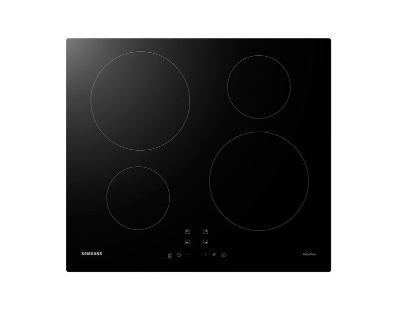 Samsung Einbau-Induktionskochfeld NZ64M3NM1BB/UR – 4 Zonen, Anschlusswert 7000 W, Glaskeramik – Schwarz