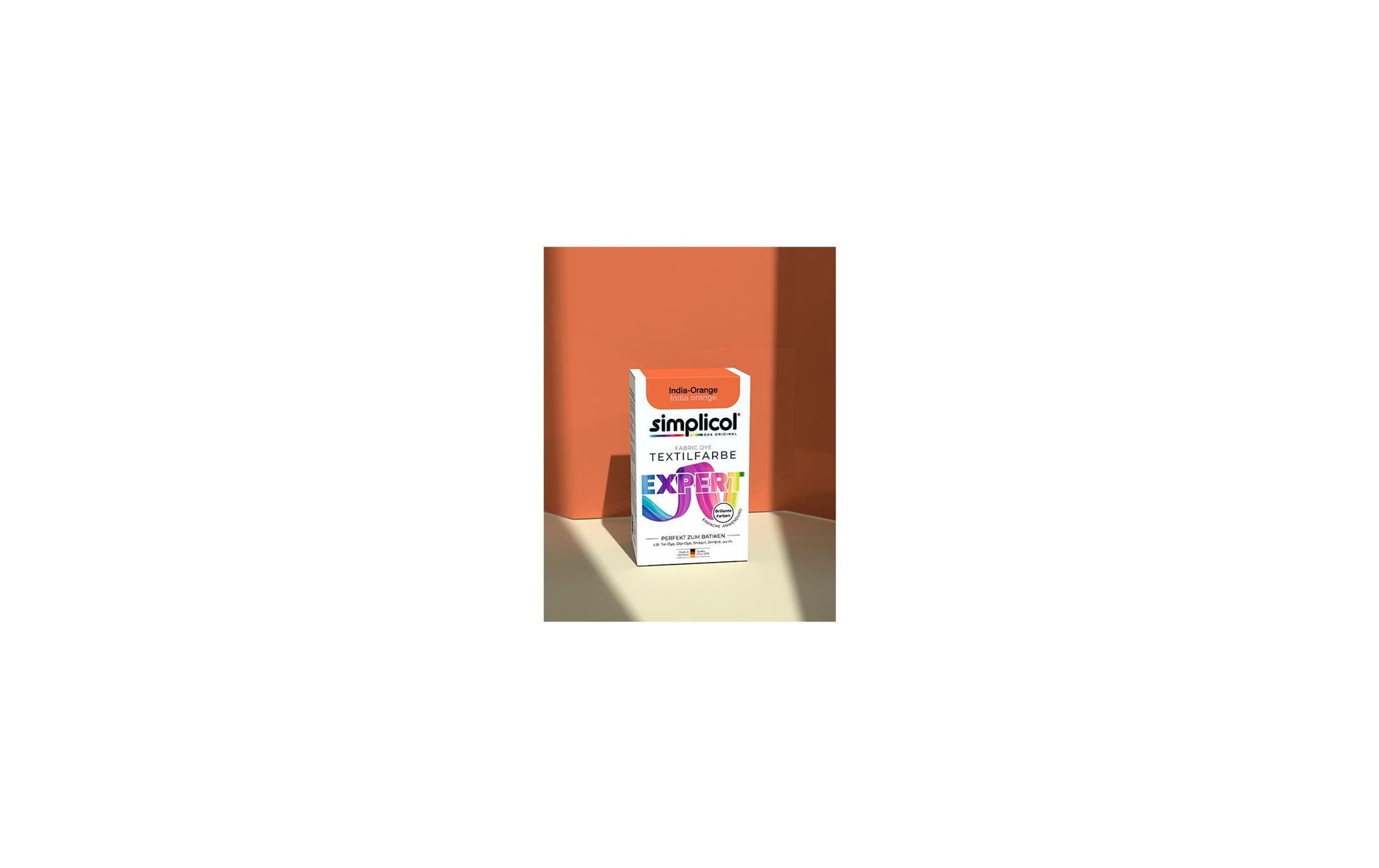 Simplicol Expert Textilfarbe – Dunkelorange (India-Orange) – 150 ml – für Stoffe