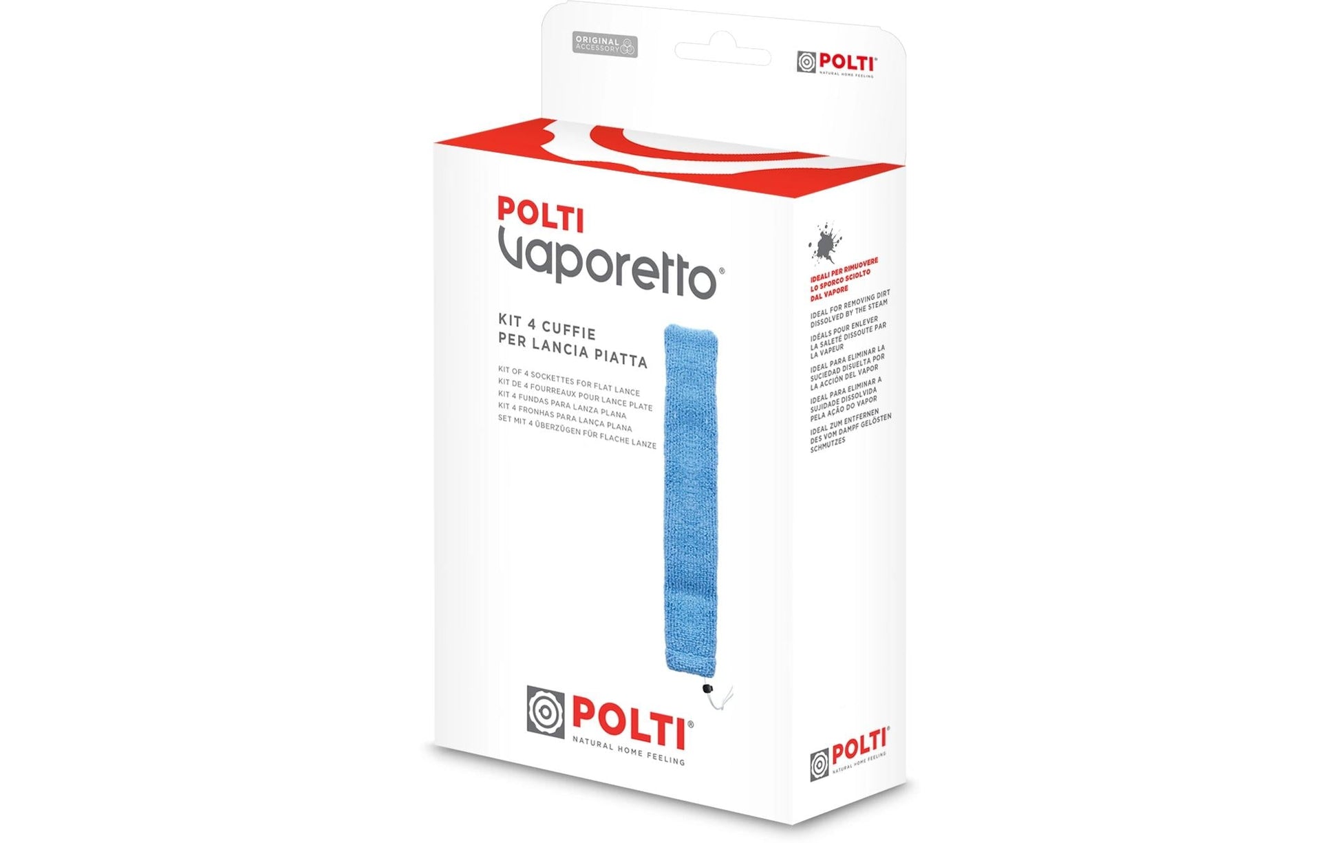 Polti Ersatztücher PAEU0397 – für Polti Vaporetto Style – blau – 4 Stk.