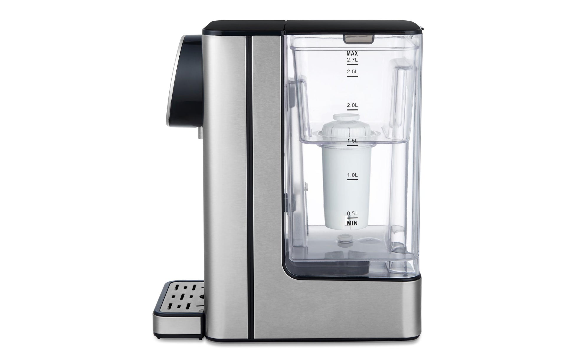 Trisa Silver Stream Wasserkocher – 2,7 l, mit Temperaturwahl, Edelstahl
