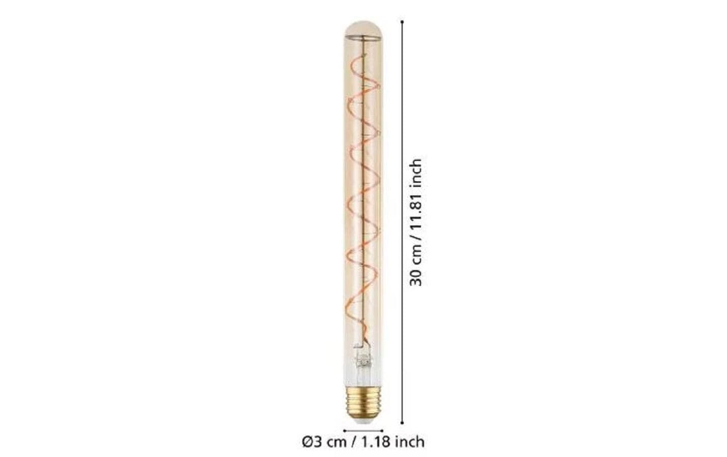 EGLO Leuchtmittel E27 Stabform – Warmweiss 1600 K, 180 lm, 4 W – IP20 – 1 Stk. – Glas