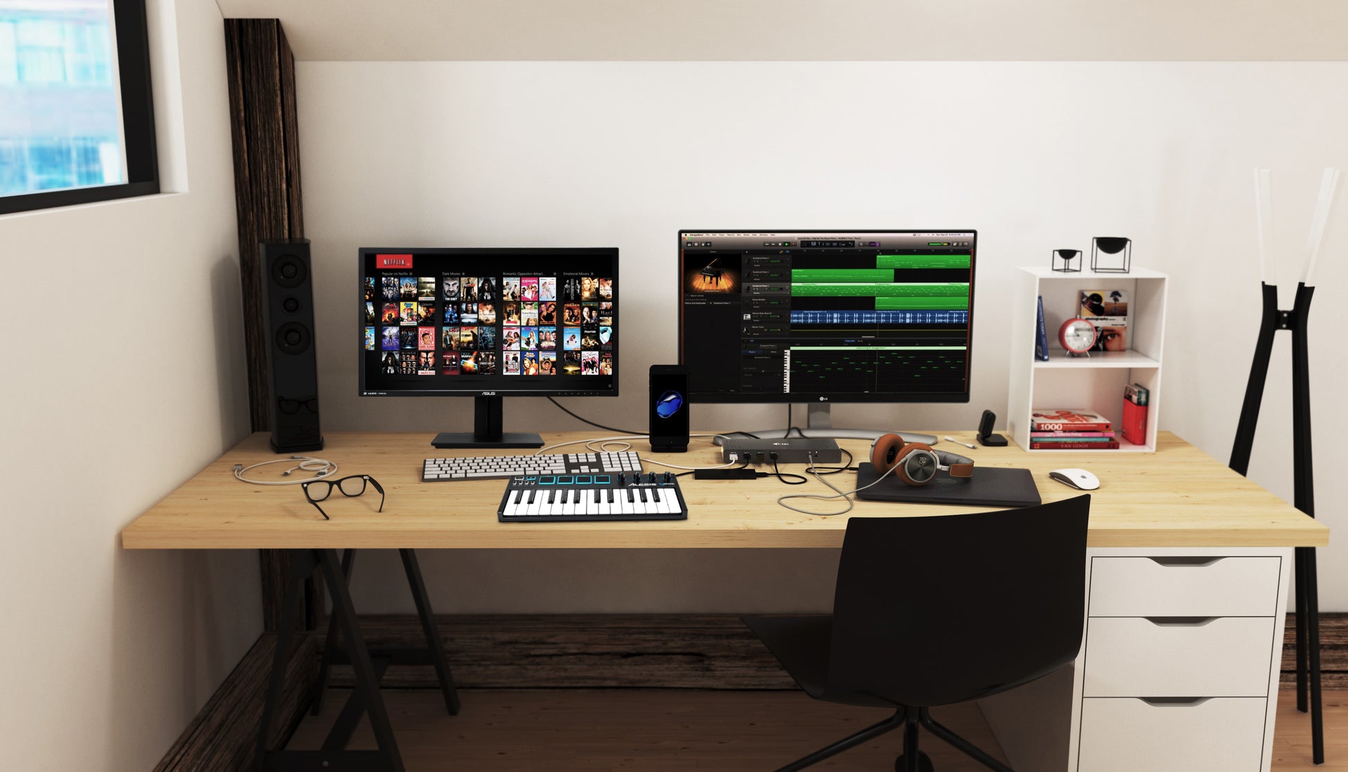 i-tec Dualdock Dockingstation – USB-C, 2× DP, 2× HDMI, 6× USB-A, GbE, 3,5 mm Audio, für Windows/Mac/Linux