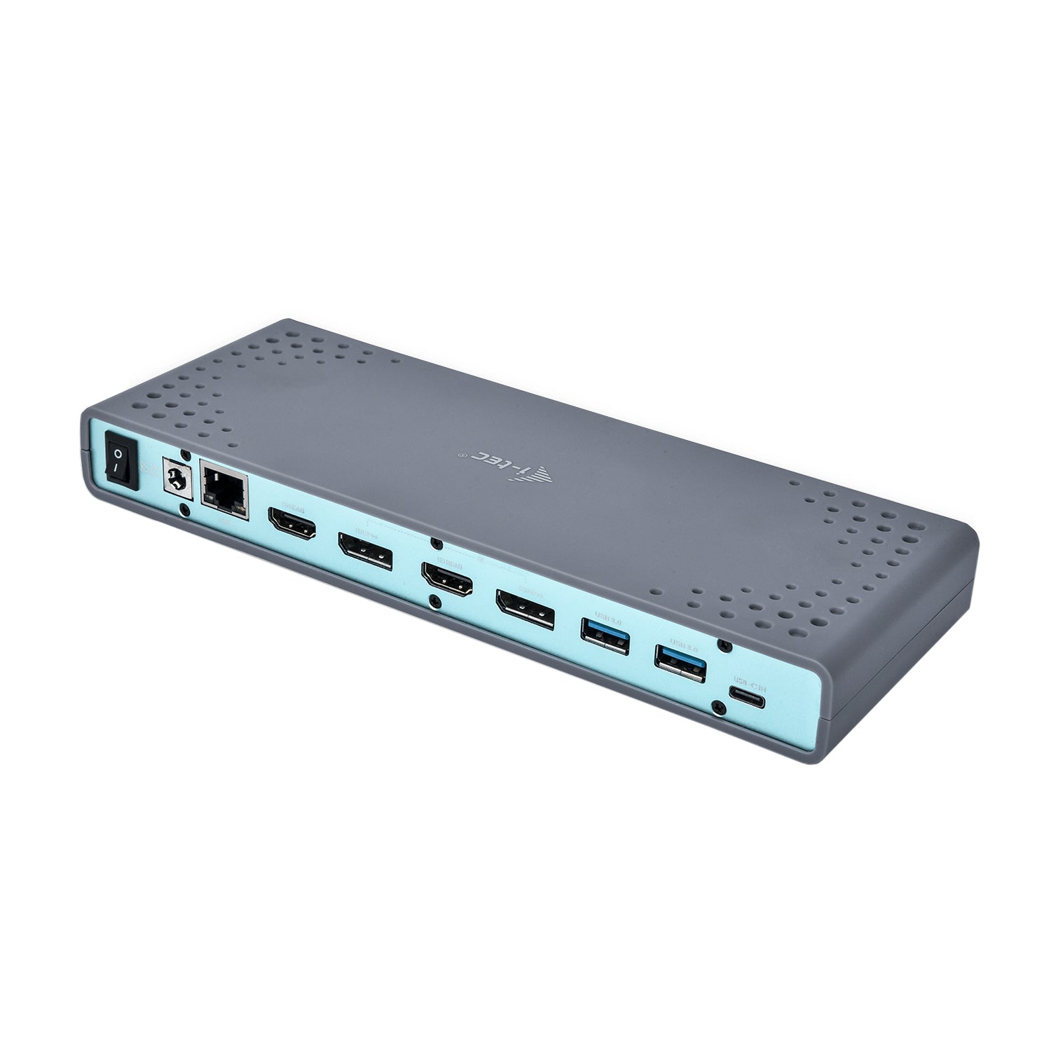 i-tec Dualdock Dockingstation – USB-C, 2× DP, 2× HDMI, 6× USB-A, GbE, 3,5 mm Audio, für Windows/Mac/Linux
