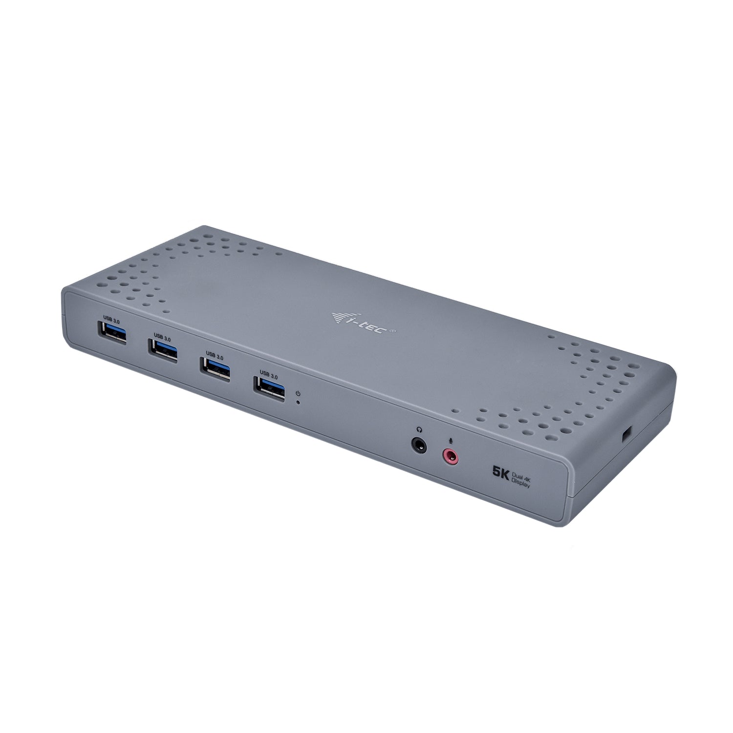 i-tec Dualdock Dockingstation – USB-C, 2× DP, 2× HDMI, 6× USB-A, GbE, 3,5 mm Audio, für Windows/Mac/Linux