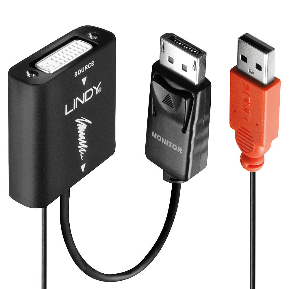 Lindy DVI-D (Buchse) auf DisplayPort (Stecker) Adapter