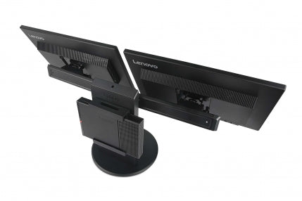 Lenovo Tiny-In-One Dual Monitorständer – Monitor-Tischständer – freistehend – 2 Monitore – Schwarz