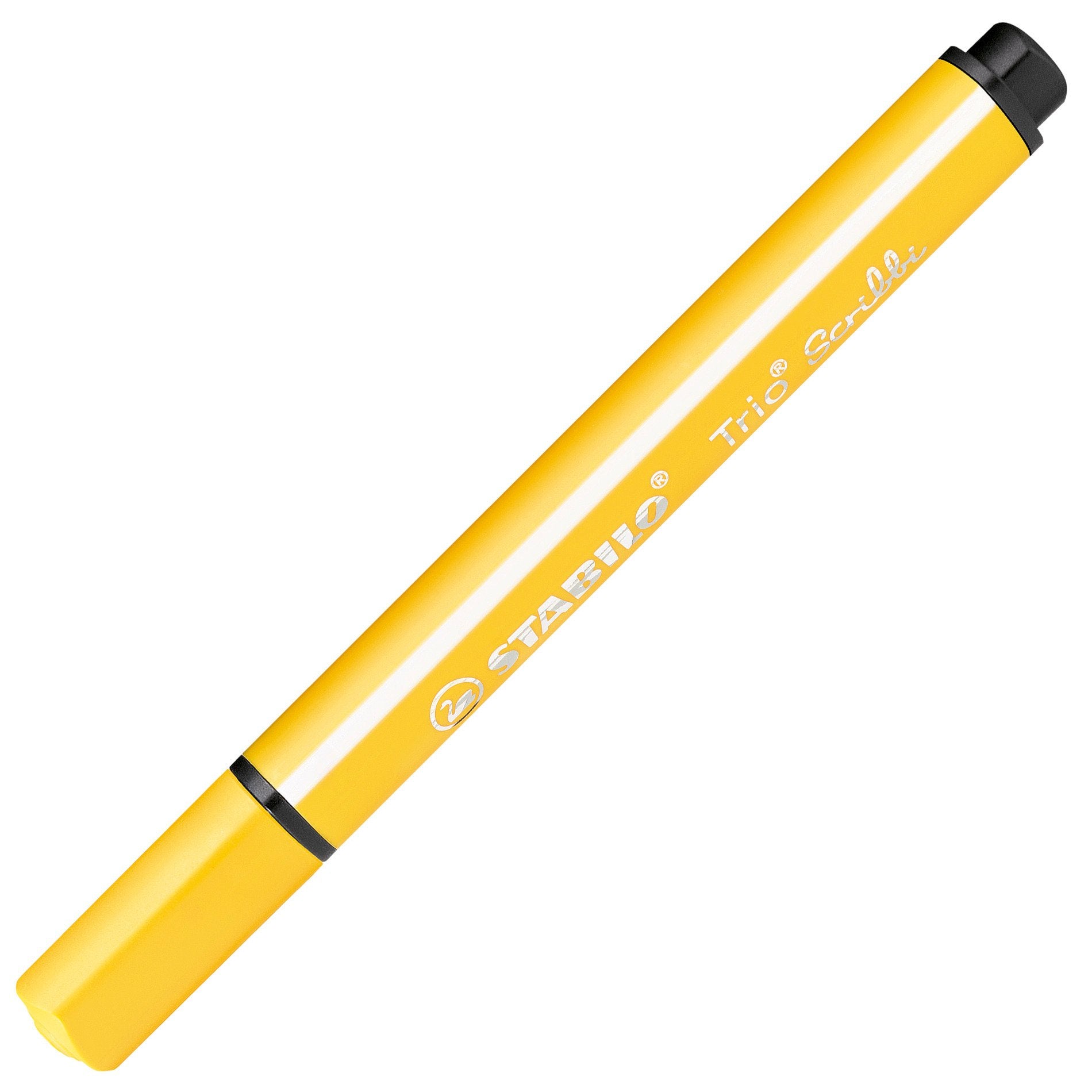 STABILO Trio Scribbi Filzstift – Rundspitze, 2 mm, wasservermalbar, gelb