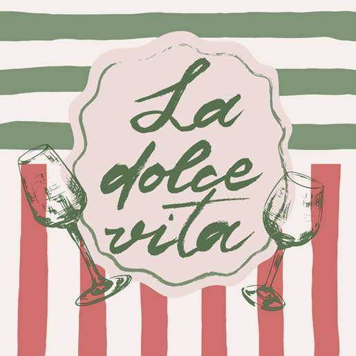 Paper + Design Servietten La dolce vita – mehrfarbig – 33 × 33 cm, 3-lagig – 20 Stück