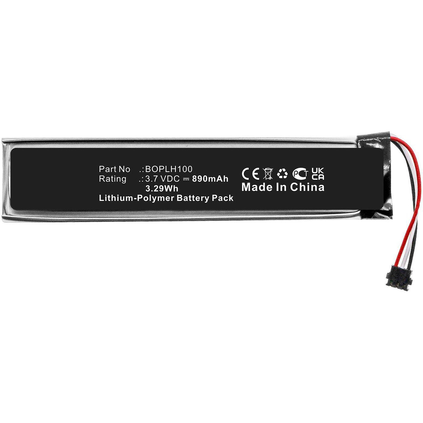 CoreParts MBXMC-BA200 – Li-Polymer Akku, 3,7 V, 890 mAh, 3,29 Wh, für HTC VR, Schwarz