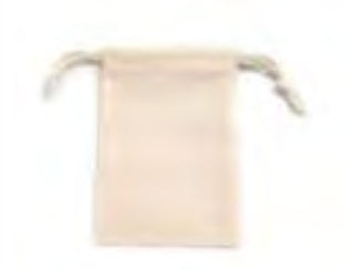 GLOREX Geschenkbeutel Baumwolle Beige – 100 × 150 mm – 1 Stk.