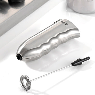 GEFU Milchschäumer-Stab MARCELLO – 2×AA, 16'000 U/min – silber