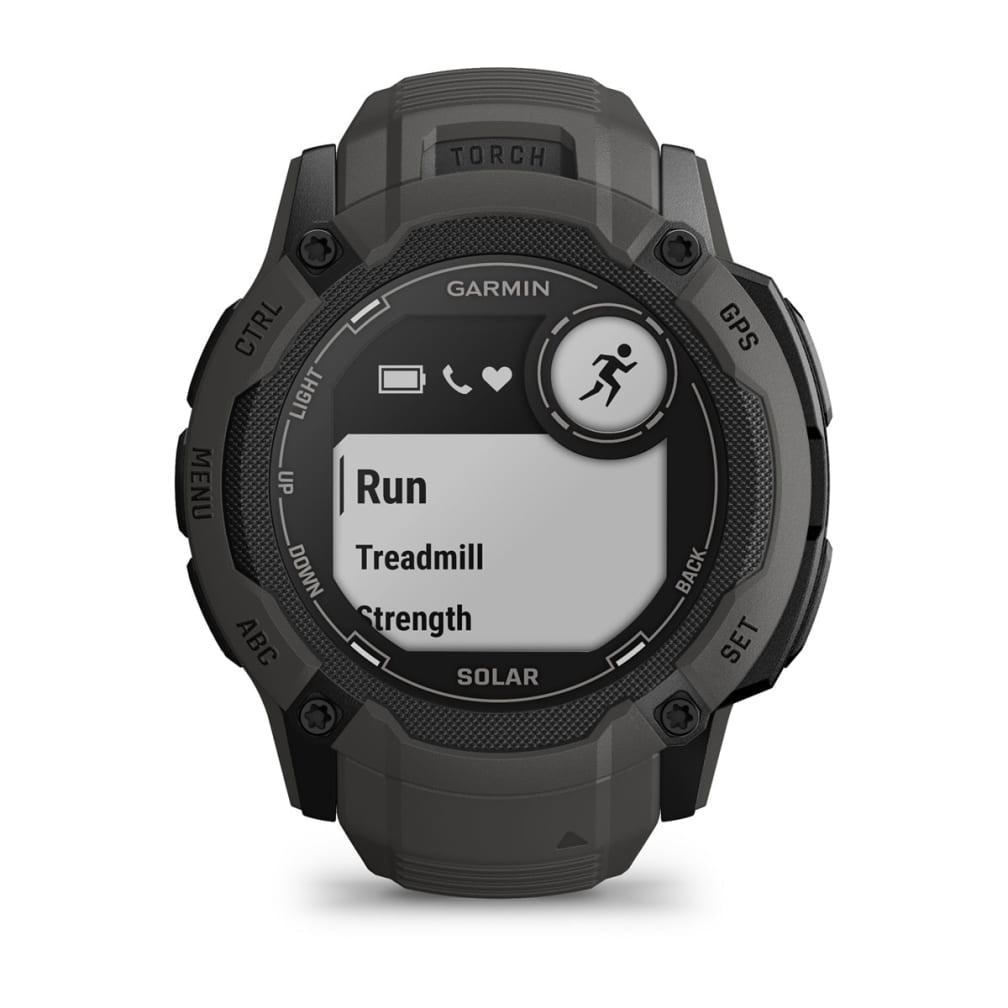 Garmin Instinct 2X Solar – GPS-Smartwatch – 50 mm, 1,1", GPS, MIP, Power Glass, 10 ATM, Graphit
