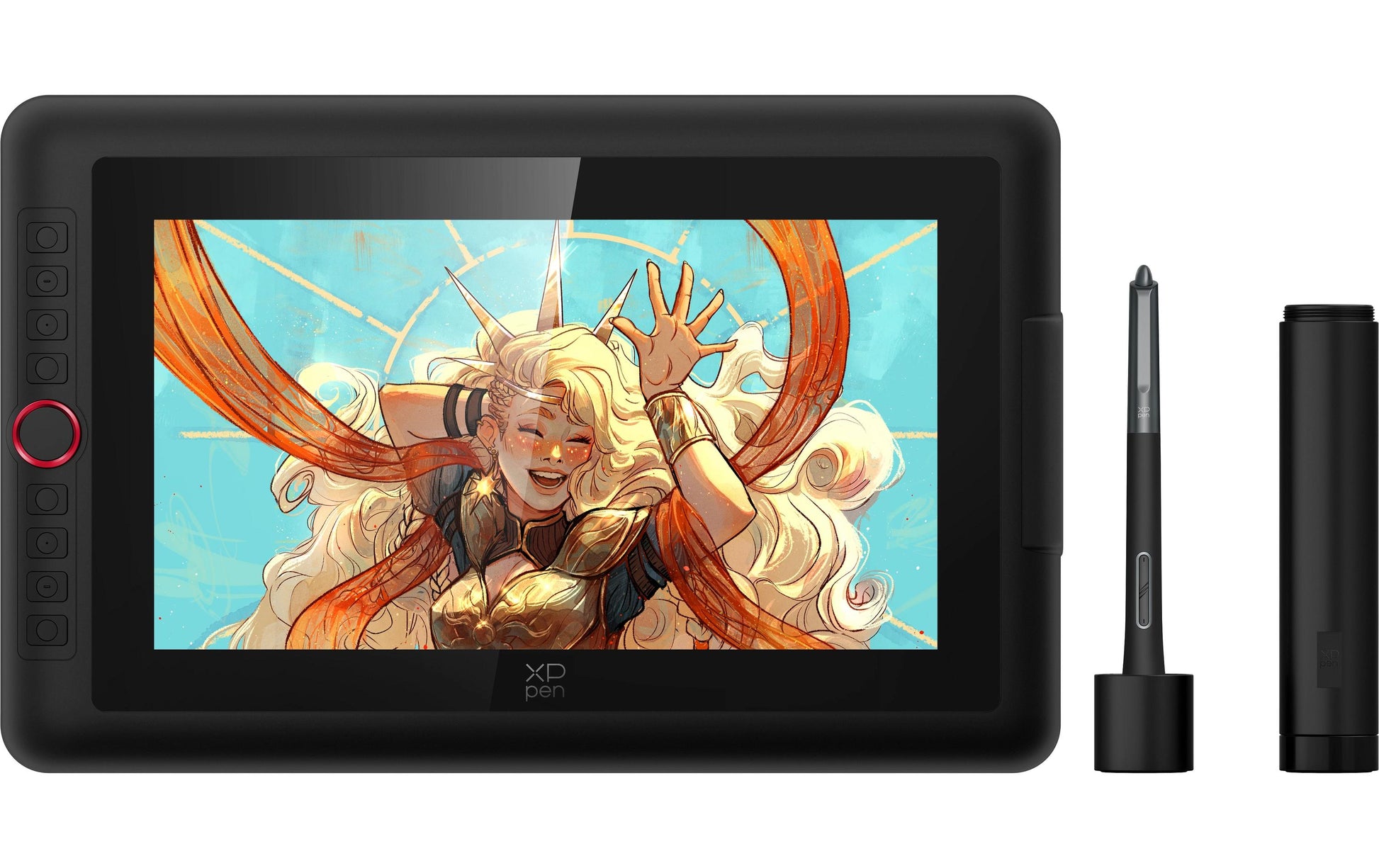 XPPen XP-PEN – Stiftdisplay Artist Pro 13.3 V2, 13", Stift, schwarz, für Windows, macOS, Android und mehr