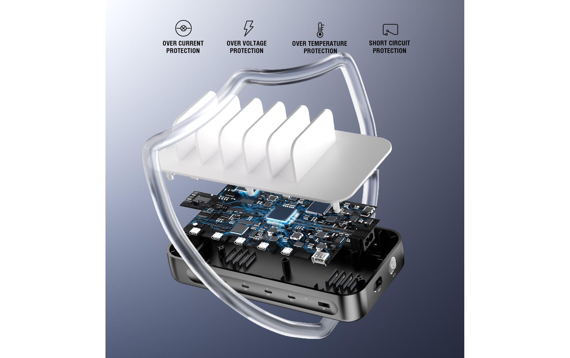 4smarts Team Ladestation – 100 W – für Nintendo Switch, Universal, Smartphone u. a.