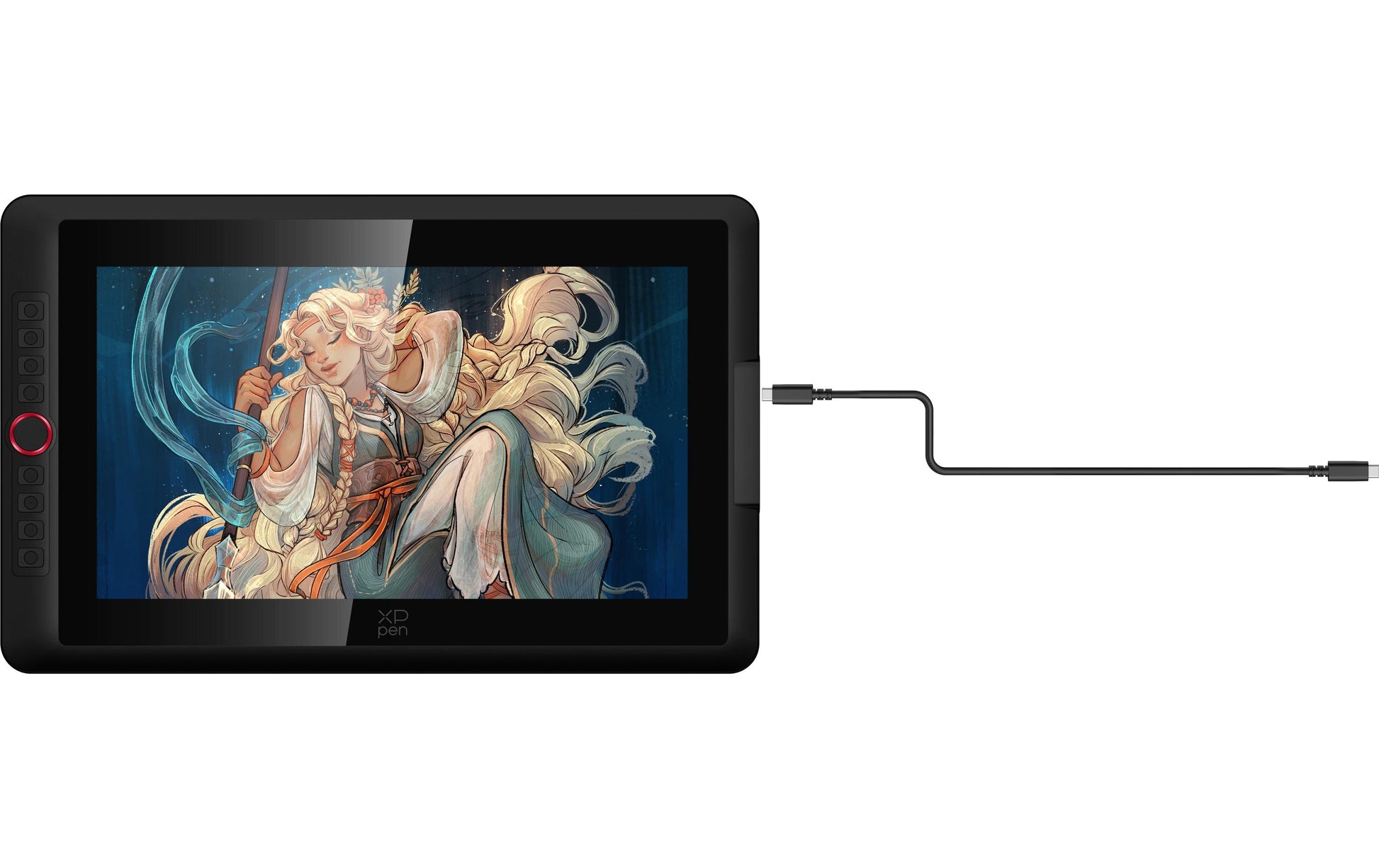 XPPen XP-PEN – Stiftdisplay Artist Pro 15.6 V2, schwarz, für Windows, macOS, Android und mehr