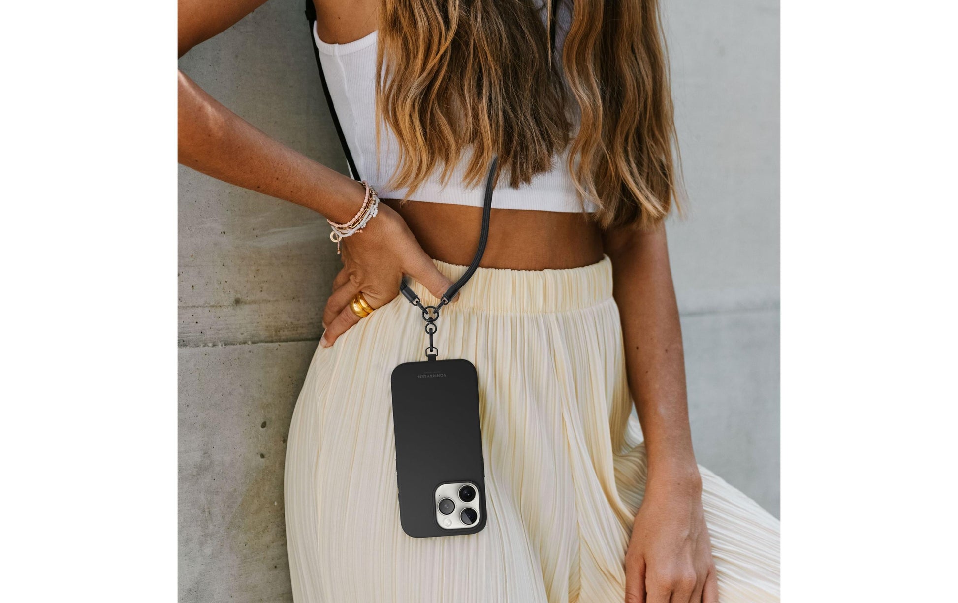 Vonmählen Infinity Go – Smartphone-Trageband – 1,5 m, PET – Schwarz