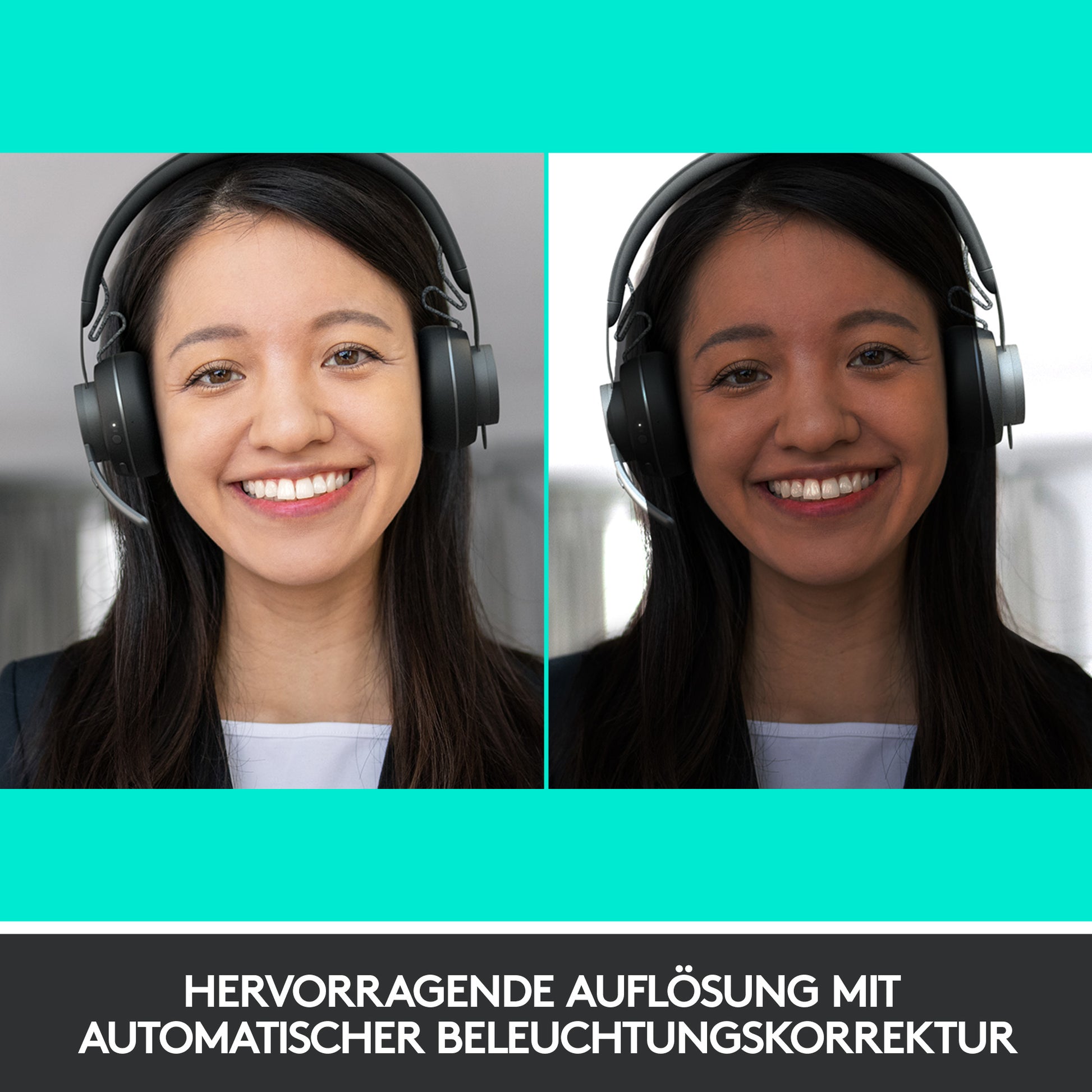 Logitech Brio Stream 4K – Webcam – 4K, Windows Hello, Mikrofone mit Geräuschunterdrückung