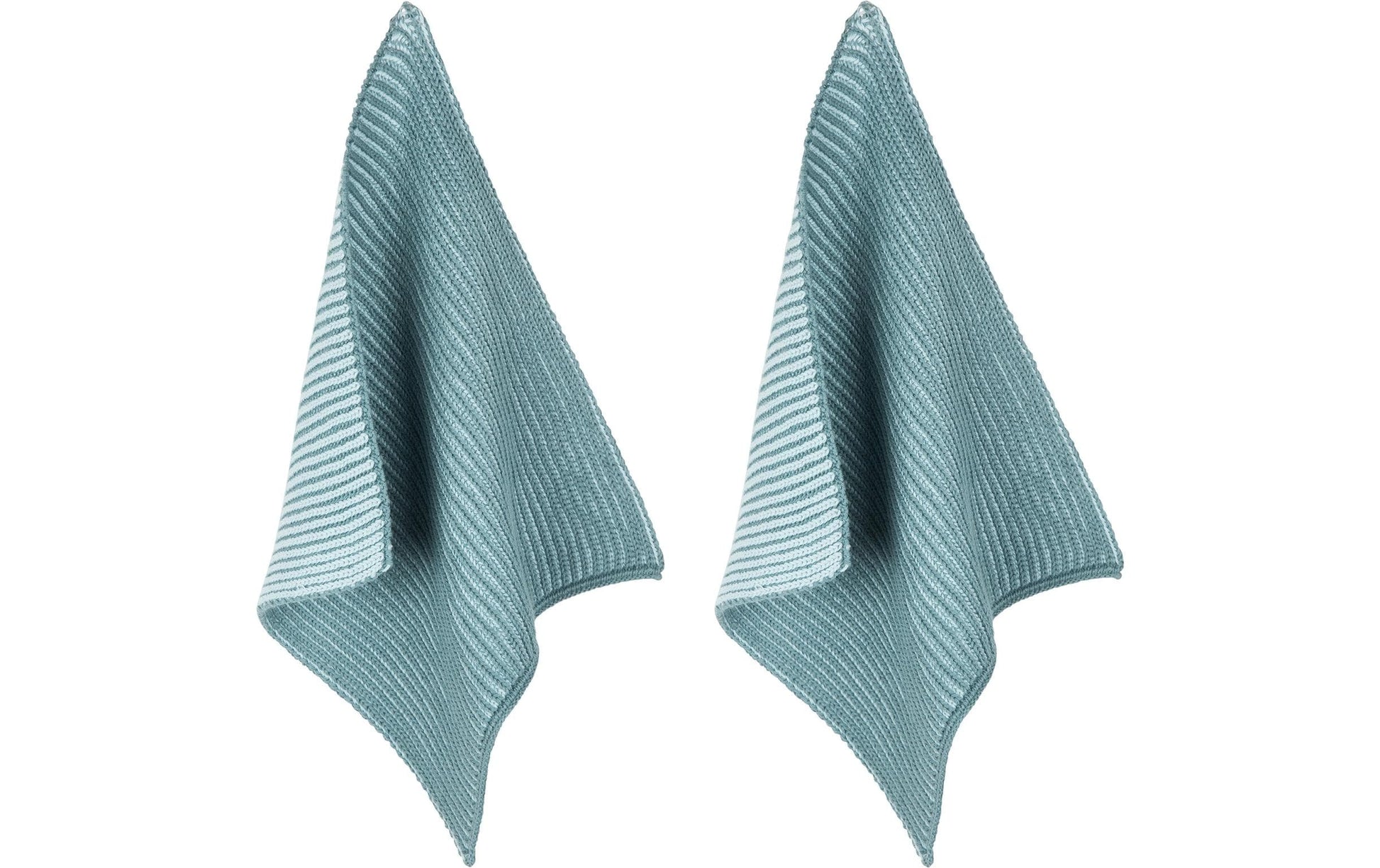 PAD Reinigungstücher Twist – aqua – 25 × 25 cm – Bio-Baumwolle – 2er-Set