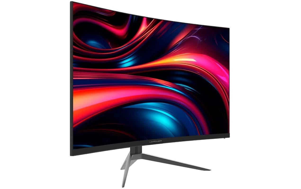 LC-Power LC-M32QC – Monitor, 31,5", VA, 180 Hz, 300 cd/m², Gebogen, FreeSync Premium, VESA 100 × 100, Schwarz