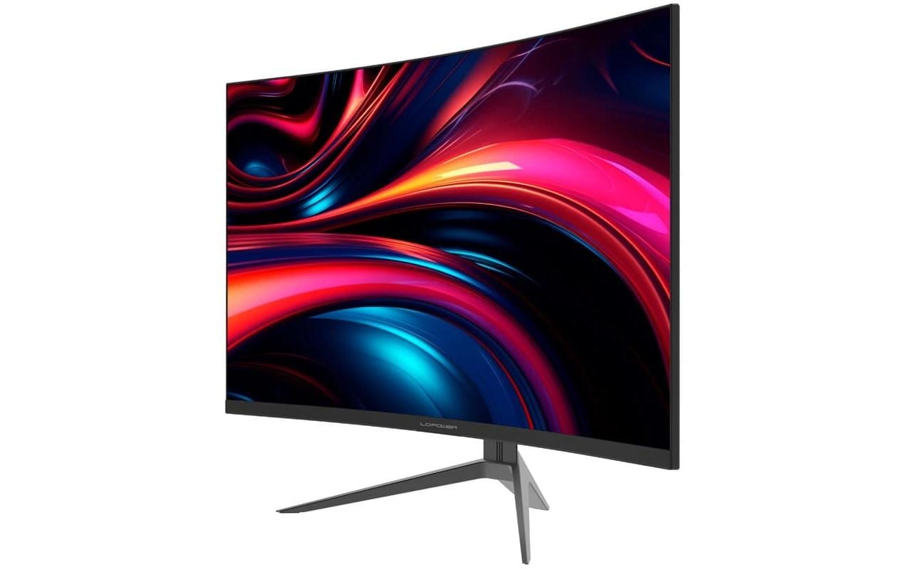 LC-Power LC-M32QC – Monitor, 31,5", VA, 180 Hz, 300 cd/m², Gebogen, FreeSync Premium, VESA 100 × 100, Schwarz