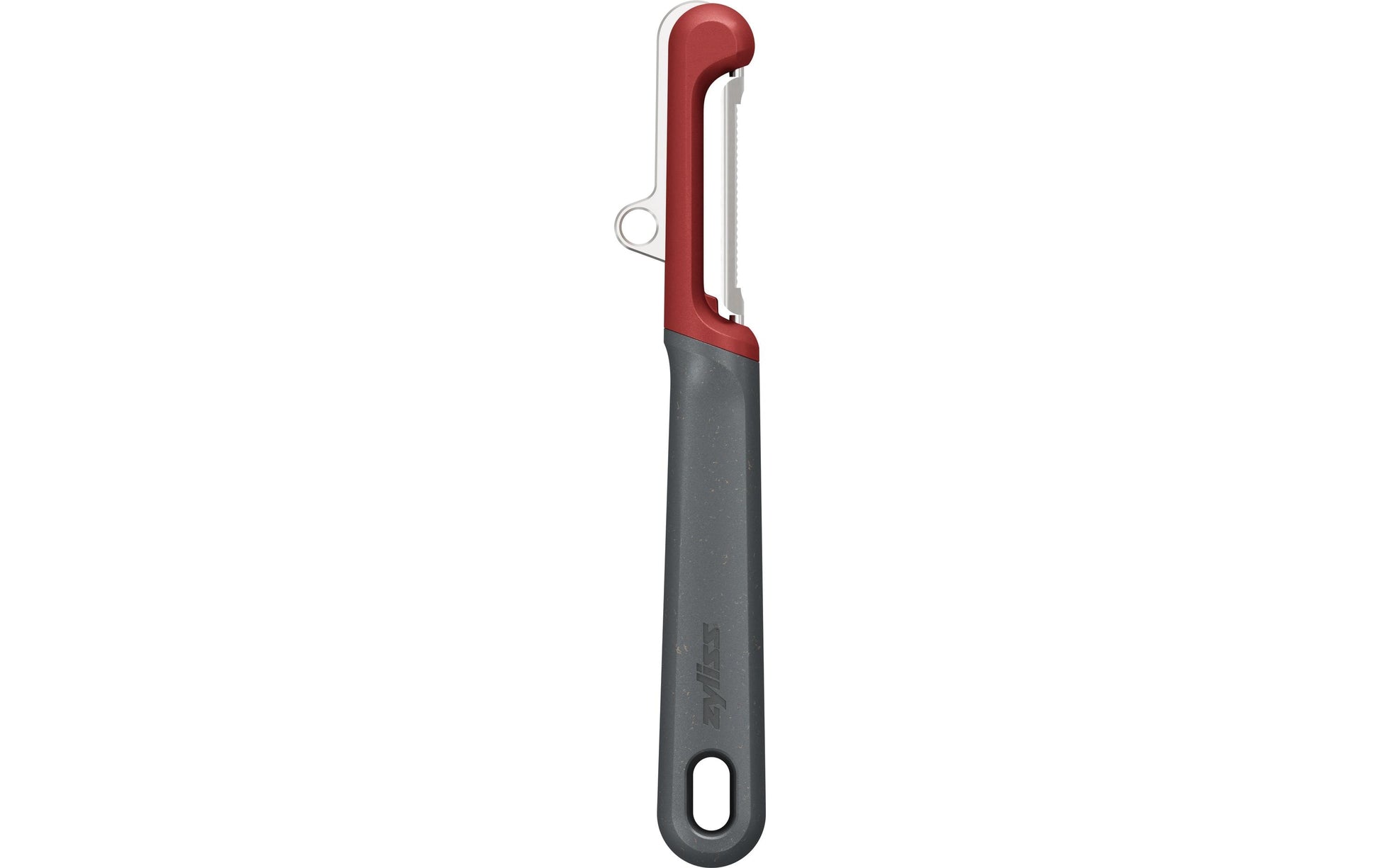 Zyliss Tomatenschäler (Pendelschäler), Edelstahl/Kunststoff, Schwarz/Rot, Aufhängbar, Spülmaschinenfest