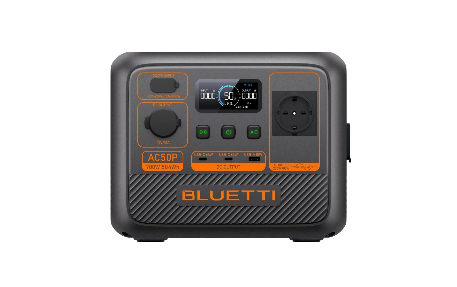 Bluetti AC50P – Powerstation – 504 Wh, 700 W, LiFePO4