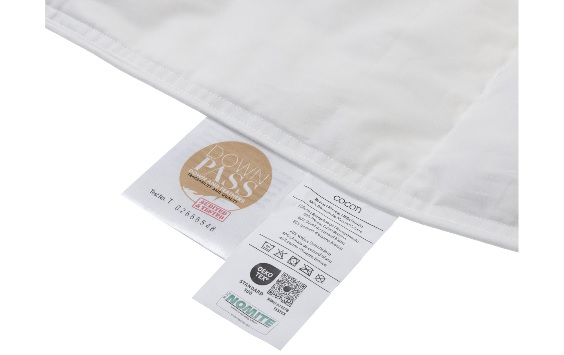 Cocon Ganzjahres-Federn-Duvet – 160 × 210 cm