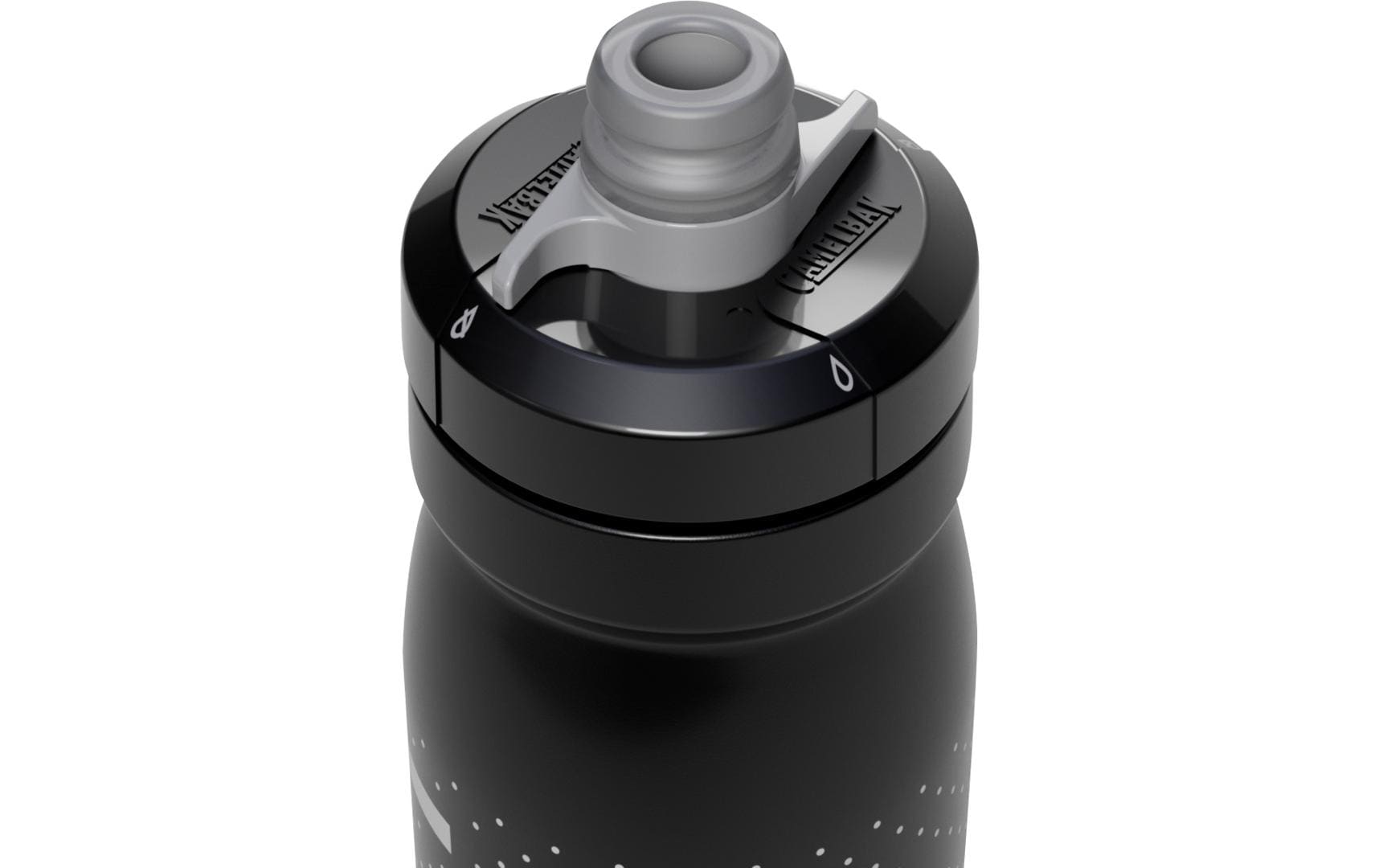 CamelBak Podium Trinkflasche 440 ml – Polypropylen (PP), Sportdeckel, Schwarz