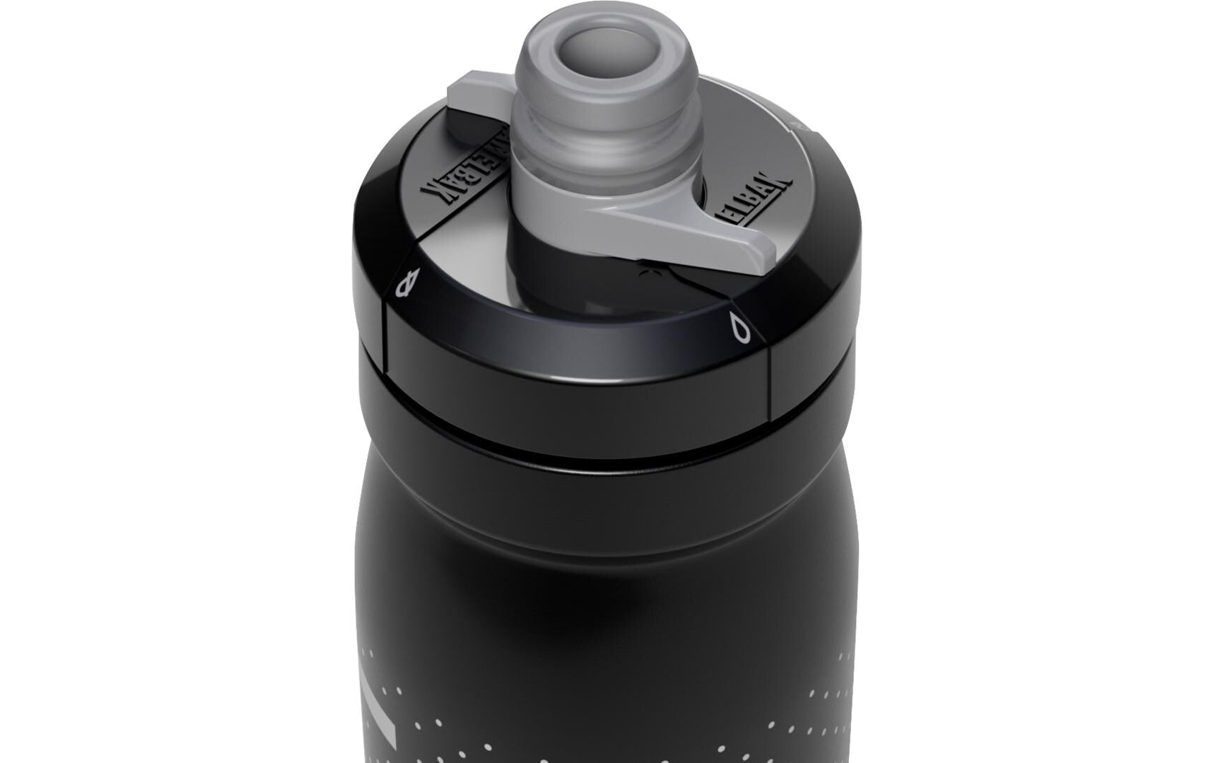 CamelBak Podium Trinkflasche 440 ml – Polypropylen (PP), Sportdeckel, Schwarz