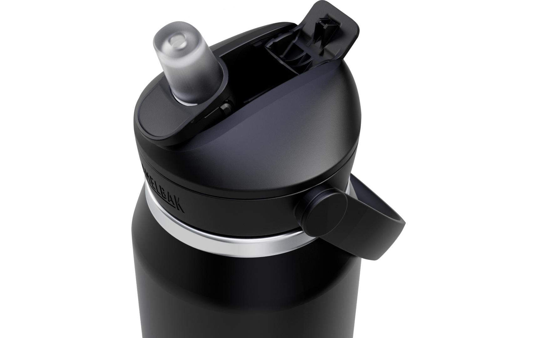 CamelBak Thrive Isolierflasche 1 l – doppelwandig, Edelstahl, Klappdeckel, schwarz