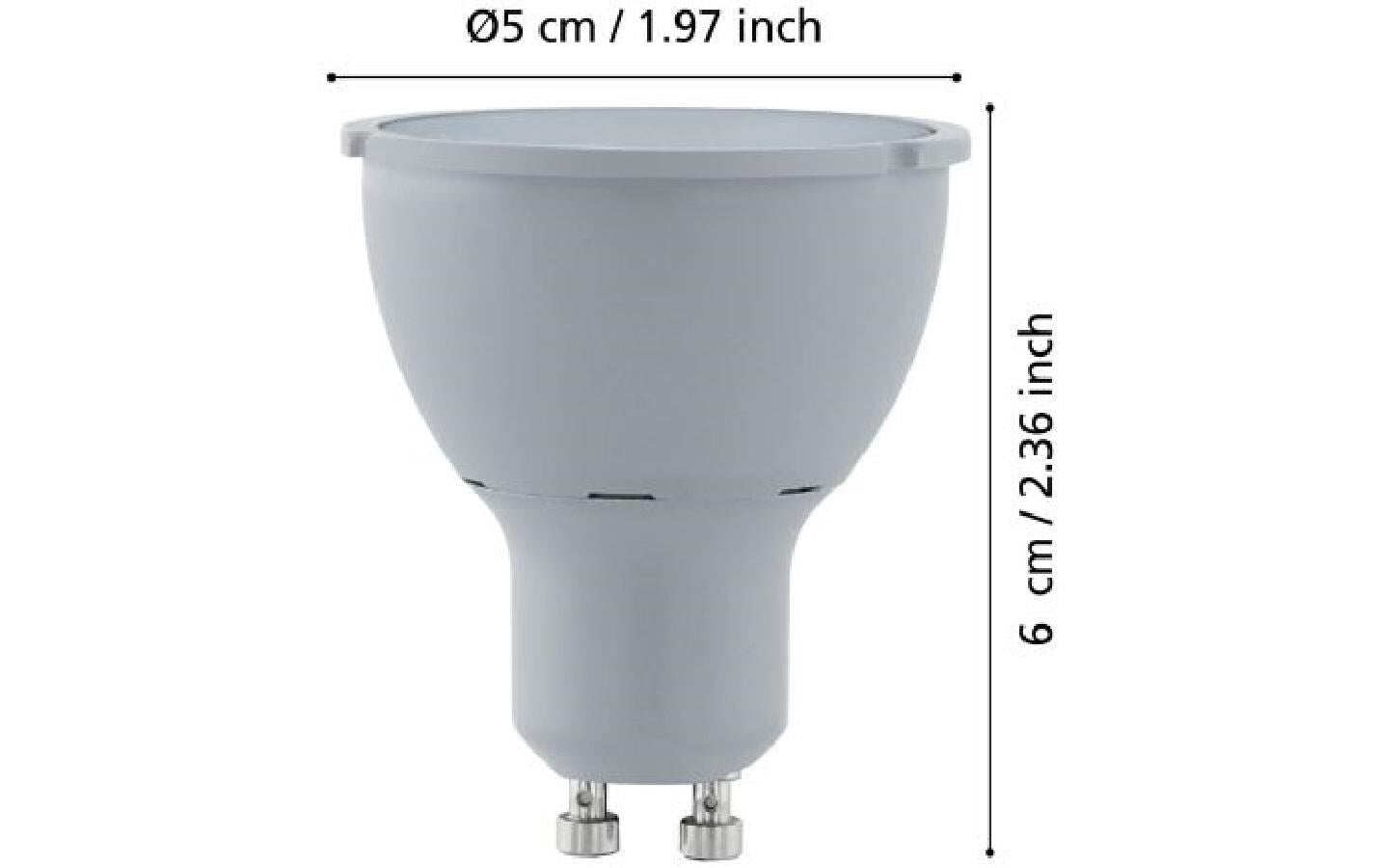 EGLO LED-Leuchtmittel GU10 – 400 lm, 3,4 W, Warmweiss 3000 K, dimmbar – IP20 – 1 Stk.