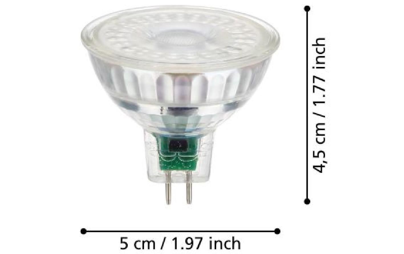 EGLO Leuchtmittel E27 Globus – Warmweiss 2200 K, 500 lm, 4,9 W – 1 Stk. – Klar, Glas – 12247