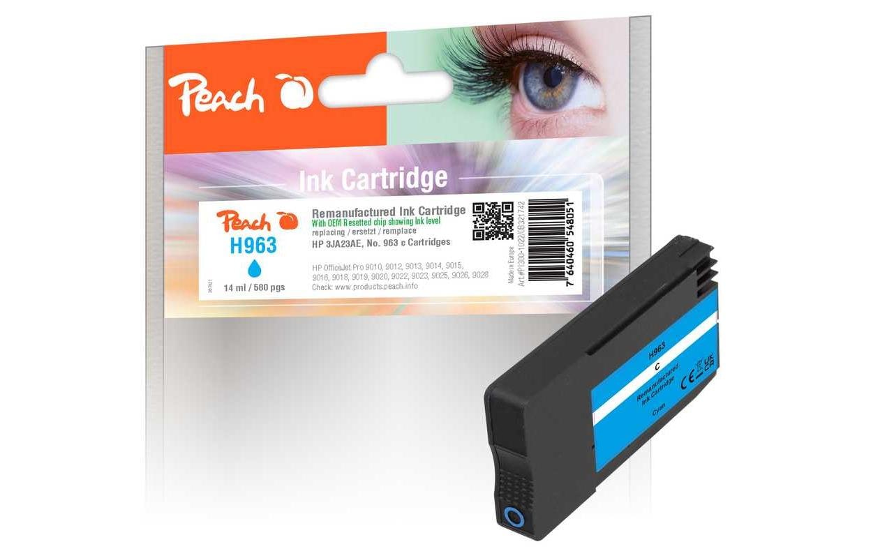Peach 3JA23AE Cyan Tintenpatrone (Kompatibel) – 700 Seiten – für HP OfficeJet Pro 9010/9012/9013 …